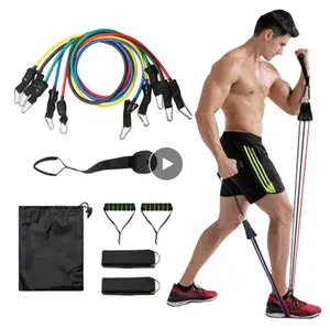 11pcs resistance bands pull up resistance band set 11 piece set pull rope fitness equipment kit fit equip training exercise yoga