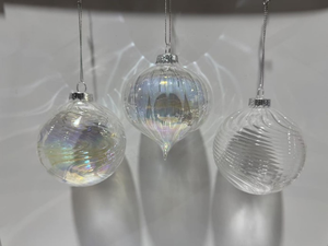 Palline di <span class=keywords><strong>Natale</strong></span> in Vetro Irregolari, Decorazioni Natalizie Appese, Ornamenti per Albero di <span class=keywords><strong>Natale</strong></span>, Forma Personalizzata Disegnata a Mano - Product Image 5