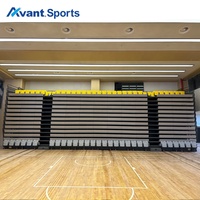 Système de sièges télescopiques électriques robustes Avant Sport avec sièges pliants en HDPE pour théâtres et arènes flexibles