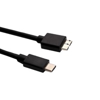 Câble adaptateur LB Type-C vers Micro-B pour boîtier de disque dur externe, câble de données USB3.1 avec fil de cuivre