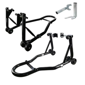 Liftool regolabile pieghevole Paddock Stand per <span class=keywords><strong>moto</strong></span> riparazione sollevamento Stand con diapositive anteriori per ruota posteriore - Product Image 4