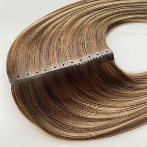 Extensiones de Cabello Humano Haiyi 2025, Nuevo Diseño, Trama de Mariposa, Cabello Virgen 100% con Cutícula Alineada, Trama Perforada - Product Image 1