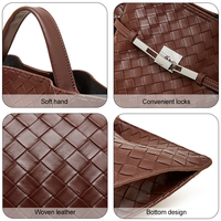 Echt lederen tas fabrikant Womans custom handtas retro geweven tas voor vrouwen hoge kwaliteit schoudertas grote capaciteit tassen