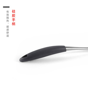 Ensemble de spatules en acier inoxydable avec manche en silicone, résistantes à la chaleur, ustensiles de cuisine pour poêles antiadhésives, outil de cuisson - Product Image 1