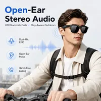 Lunettes Intelligentes IA W660 avec Caméra 4K 20MP, EIS, WiFi pour la Traduction, Audio à Oreille Ouverte, Enregistrement Vidéo Mains Libres, Puce IA Intégrée