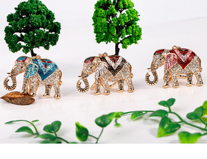 Rose Gold Dễ Thương Túi Quyến Rũ Mặt Dây Chuyền Pha Lê Rhinestone Keychain Xe Bling Móc Chìa Khóa Long Lanh May Mắn Voi Vòng Chìa Khóa Cho Phụ Nữ Quà Tặng - Product Image 5