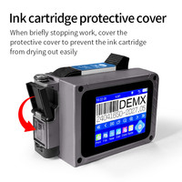 Imprimante à jet d'encre miniature économique de 12,7 mm, rechargeable, imprimante miniature de codes QR pour l'impression sur boîtes en carton