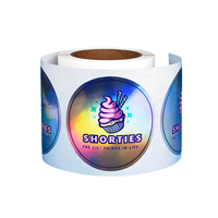 Étiquettes en papier adhésif imperméables de luxe, personnalisées, holographiques, résistantes aux UV, anti-huile, durables, en vinyle, autocollants pour bouteilles