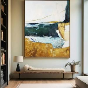 Obra de Arte Original Pintada a Mano, Naturaleza Muerta Abstracta, Lienzo con Textura 3D, Pintura Acrílica y al Óleo Estética, Arte de Pared para Hogar y Hotel - Product Image 2