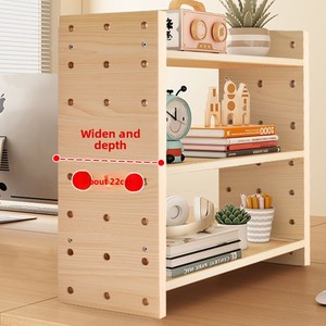 Gỗ Tự Nhiên Bàn Lưu Trữ Giá Với Ngăn Kéo Sách Hiển Thị Đứng Và Nghiên Cứu Bảng Tổ Chức Kệ Hữu Cơ Nhà Văn Phòng Đồ Nội Thất - Product Image 5