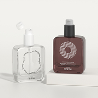 Botella de Vidrio Cuadrada Mate de 100 ml con Bomba, Envase Cosmético Vacío para Loción o Suero, con Logotipo Personalizado