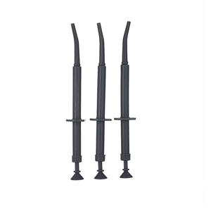 Jeringa Dental de Plástico de Doble Microinyección HC006-J, Porta-Amalgama con Diseño Recto para Uso en Clínica Dental, Color Negro - Product Image 3