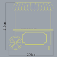 Personnalisez le ensemble complet de décorations de scène pour mariage, fournisseur de fêtes, chariot à bonbons pour baby shower, présentoir de chariot à bonbons blanc