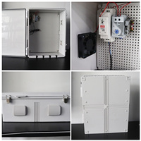 Boîtier de jonction électrique extérieur OEM IP67/55 avec passoires de câble ventilées pour thermostat et ventilateur, en matériau ABS, pour panneau de montage