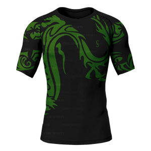 Ropa deportiva de secado rápido personalizable de manga corta para hombre, ropa deportiva antibacteriana, impresión por sublimación - Product Image 1