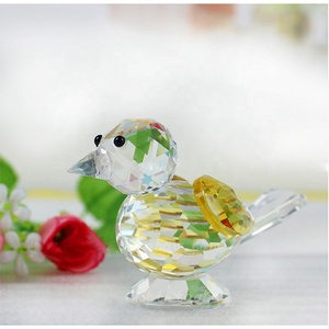 Cadeaux en cristal sculpture à la main animaux artisanat en cristal figurine d'oiseau pour la décoration - Product Image 6