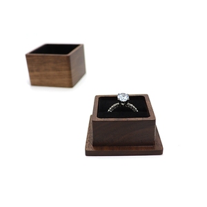 Boîte en bois personnalisée pour bijoux, motif ciel et terre, boîte d'emballage pour bagues en bois massif de haute qualité, vente en gros de boîtes en bois - Product Image 4