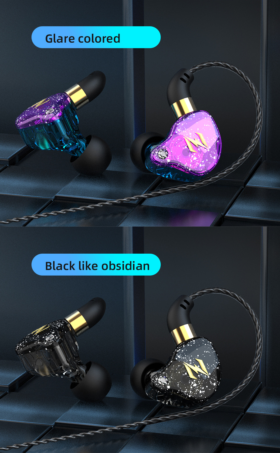 QKZ NUNE ZEN heavy bass headphones
