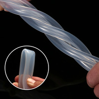 Tuyau en silicone personnalisé, écologique, de qualité alimentaire, pour eau et boissons, double couche tressée, résistant à la chaleur, haute pression, 6, 8, 10 mm, découpe sur mesure