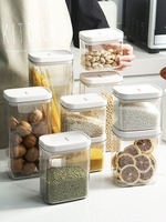 Ensemble de récipients hermétiques pour l'organisation de la maison-9 pièces Le plus grand ensemble de serrures à rabat avec plus de capacité-Plastique sans BPA Dr