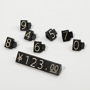 Decorazione all'ingrosso gioielli orologi negozi Display prezzi in plastica trasparente dollaro dollaro gioielli cubi prezzi per gioielleria - Product Image 2