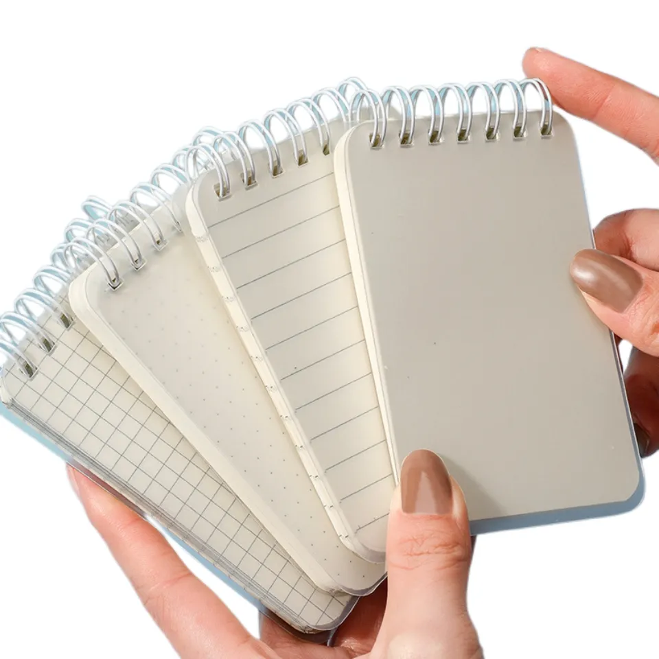 Cuộn Dây Cuốn Sách Nhỏ A7 đầu xoắn ốc túi trẻ em sinh viên ghi chú Kinh Doanh notepad xách tay máy tính xách tay với PP Bìa trường văn phòng Nguồn cung cấp