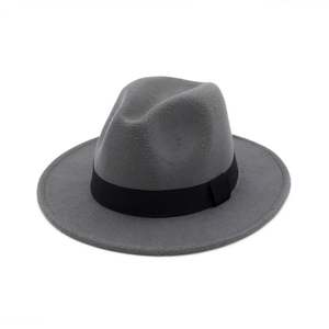 Chapeau Panama Souple Unisexe X3011 en Feutre de Laine avec Ruban et Boucle, Taille Ajustable, Chapeau Fedora Formel Décoré de Corde - Product Image 6