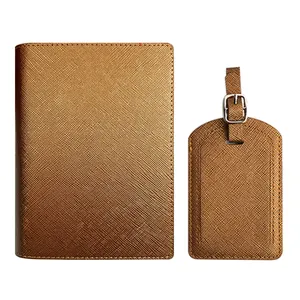 2 In 1 Combo Passport Wallet Travel Holder Passport Holder Luggage Tag Set Travel Wallet Accessories For Men And Women