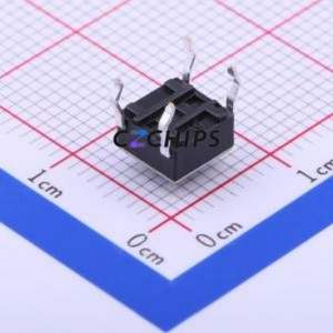 TC-1102-B-C-B Tactile Switch Through hole Component THT-4P,6x6mm Switch Single Pole Single Throw Round Button 1.6N Through Hole - Product Image 2