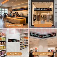 Pantalla LED de Forma Personalizada Programable para Señalización Digital, Pantalla LED de Tira Larga para Publicidad en Tiendas de Cadena, Control por Aplicación P1.5-P3