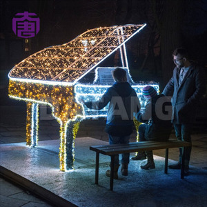 ไฟคริสต์มาสรูปเปียโน LED สำหรับภายนอกอาคาร กันน้ำ - Product Image 2