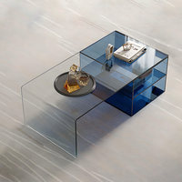 Table basse moderne en acrylique transparent pour salon, multifonctionnelle, gain de place, réglable, pliable, table d'appoint d'angle