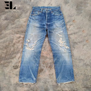 Pantalones cargo de lona de pato, sarga de algodón con lavado desgastado, holgados y rectos, tácticos, para trabajo y patinaje - Product Image 1