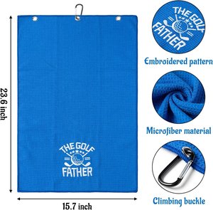 Serviette de <span class=keywords><strong>golf</strong></span> en microfibre gaufrée avec aimant et crochet, personnalisable avec logo, durable et légère, pour le sport et les voyages de <span class=keywords><strong>golf</strong></span> - Product Image 5