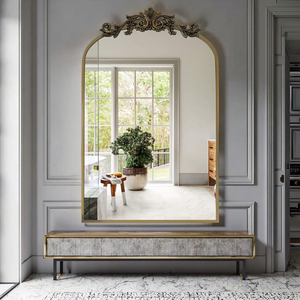 Large Gothic Arched Door Metal Framed Garden Wall <strong>Mirror</strong> Classic Vintage Rustic for Home Hotel Retro Modern Luxury Glass <strong>Mirror</strong> - Product Image 3