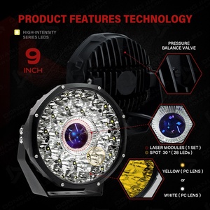 Luz de Conducción Láser Patentada de 9 Pulgadas 2014M de Largo Alcance, Luz LED de Alta Intensidad para Montaje en Parachoques, Compatible con Ford F150, <span class=keywords><strong>Jeep</strong></span> <span class=keywords><strong>Wrangler</strong></span>, Barcos y Embarcaciones Marinas - Product Image 2
