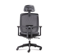 Vente en gros de chaise de bureau ergonomique à dossier haut avec soutien lombaire siège en mousse à mémoire de forme confortable chaise de bureau pivotante en maille pour le bureau