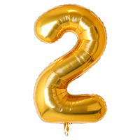 Ballons en papier d'aluminium couleur or 0 à 9, pour décoration de fête, 32 pouces, en hélium, couleur or