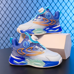Cema Custom High Top Sports Sneakers <span class=keywords><strong>Zapatillas</strong></span> de baloncesto de invierno para niños con cierre de botón al por mayor colores mezclados que absorben los golpes - Product Image 4