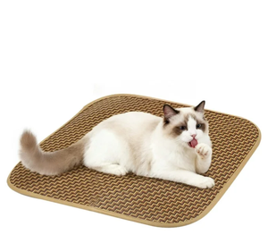 JTPAWS Katzenbett, YUWENUS Katzenhaus für Wohnungskatzen mit 2 Kissen, Große Katzenhöhle mit Kratzmatte und Flauschigem Hängeball - Product Image 2