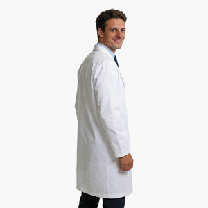 Camice da Laboratorio a Lunghezza Media 65% Poliestere 35% <span class=keywords><strong>Cotone</strong></span>, Vendita Diretta dalla Fabbrica, Polsini Dritti, Abbigliamento Medico Comodo e Traspirante - Product Image 3