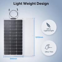 Nouvelle technologie panneau solaire flexible 50w 80w 120w 150w 200W 300W panneau solaire flexible pour balcon