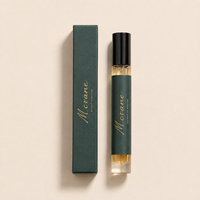 Maßgefertigte Luxus-Geschenkbox-Set mit Goldprägung und Magnetverschluss für 3 Mini-Parfüms, 10ml 12ml, mit EVA-Schaumstoff