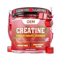 Gummies à la créatine pour la croissance musculaire, la force et l'endurance, 5g de monohydrate, 120 unités, végétaliennes
