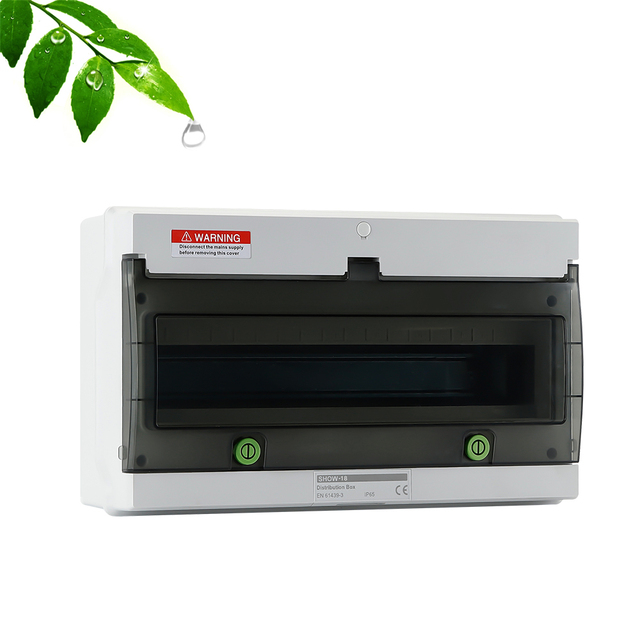OEM Factory SHOW 18 WAY Wall Mounted Electric Distribution Boxes ABS Electric Mcb Breaker ISO Certified DC AC Compatible IP66