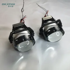 OKATUU 3.0 인치 Bi LED 자동차 프로젝터 키트 H/L 빔 직사각형