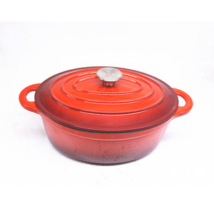 Meilleure vente : Casserole ovale en fonte émaillée avec couvercle - Product Image 5
