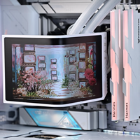 Ordinateur de jeu personnalisé haut de gamme blanc R7 9850X3D I9 14900K RTX 5080 5070Ti Double écran Verre panoramique Ordinateur de jeu Win10