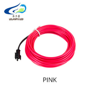 EL alambre frío línea Flexible luces del <span class=keywords><strong>coche</strong></span> 12V 12V LED de neón 1M 3M 5M atmósfera luz fría luz franja decoración Interior lámparas de <span class=keywords><strong>coche</strong></span> - Product Image 3