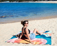 Alas Piknik Lipat Tahan Air Ramah Lingkungan untuk Berkemah, Piknik, Wisata, dan Pantai, Bahan Microfiber Suede, Dapat Dipesan Sesuai Kebutuhan